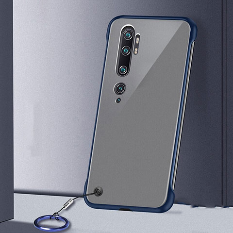 Handyhülle Hülle Crystal Hartschalen Tasche Schutzhülle S02 für Xiaomi Mi Note 10 Blau