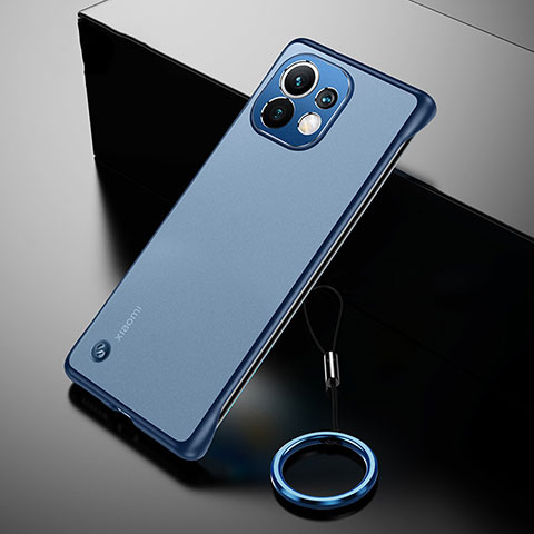 Handyhülle Hülle Crystal Hartschalen Tasche Schutzhülle S03 für Xiaomi Mi 11 Lite 4G Blau