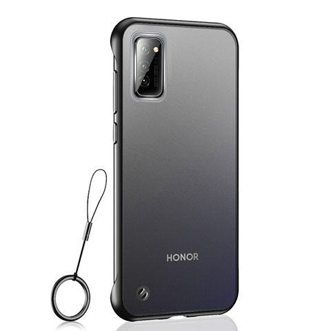 Handyhülle Hülle Crystal Hartschalen Tasche Schutzhülle S04 für Huawei Honor View 30 5G Schwarz