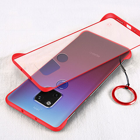 Handyhülle Hülle Crystal Hartschalen Tasche Schutzhülle S04 für Huawei Mate 20 X 5G Rot