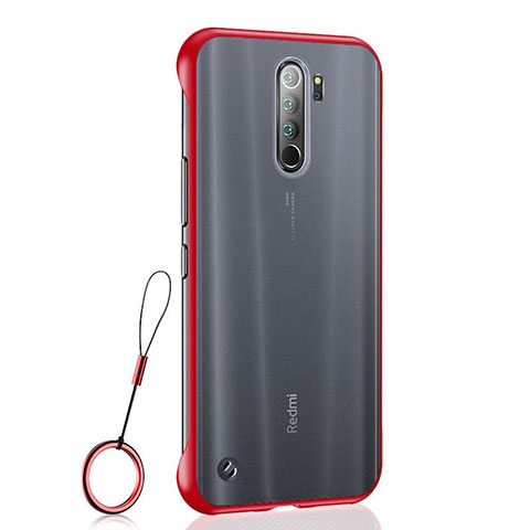 Handyhülle Hülle Crystal Hartschalen Tasche Schutzhülle S04 für Xiaomi Redmi Note 8 Pro Rot