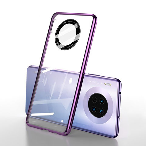 Handyhülle Hülle Crystal Tasche Schutzhülle S01 für Huawei Mate 30 Pro 5G Violett