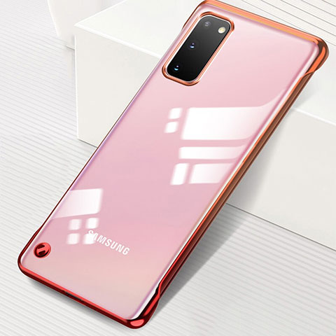 Handyhülle Hülle Crystal Tasche Schutzhülle S01 für Samsung Galaxy S20 5G Rot