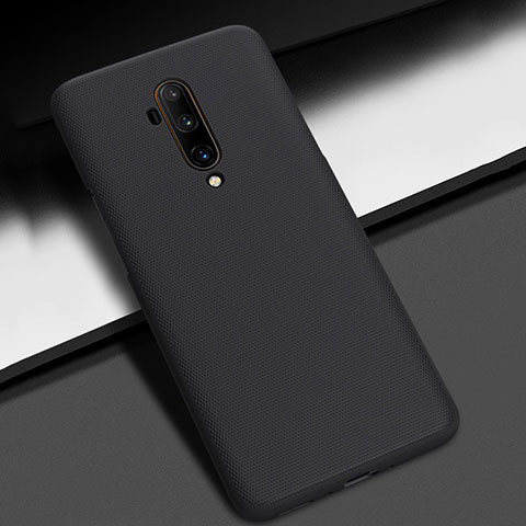 Handyhülle Hülle Hartschalen Kunststoff Schutzhülle Tasche Matt P01 für OnePlus 7T Pro Schwarz