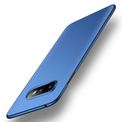 Handyhülle Hülle Hartschalen Kunststoff Schutzhülle Tasche Matt P01 für Samsung Galaxy S10e Blau
