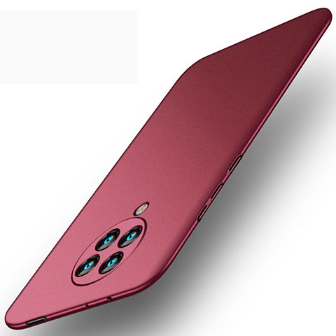 Handyhülle Hülle Hartschalen Kunststoff Schutzhülle Tasche Matt P01 für Xiaomi Poco F2 Pro Rot