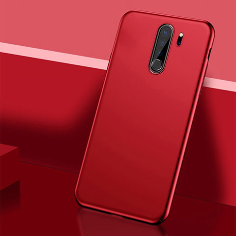 Handyhülle Hülle Hartschalen Kunststoff Schutzhülle Tasche Matt P01 für Xiaomi Redmi Note 8 Pro Rot