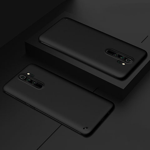 Handyhülle Hülle Hartschalen Kunststoff Schutzhülle Tasche Matt P02 für Xiaomi Redmi Note 8 Pro Schwarz