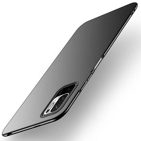 Handyhülle Hülle Hartschalen Kunststoff Schutzhülle Tasche Matt YK3 für Xiaomi Redmi Note 10 5G Schwarz