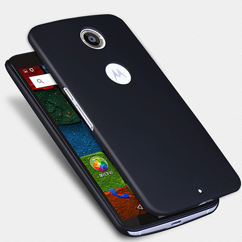 Handyhülle Hülle Kunststoff Schutzhülle Matt für Google Nexus 6 Schwarz