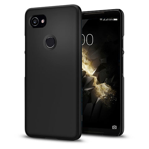 Handyhülle Hülle Kunststoff Schutzhülle Matt für Google Pixel 2 XL Schwarz