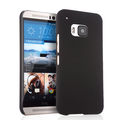Handyhülle Hülle Kunststoff Schutzhülle Matt für HTC One M9 Schwarz