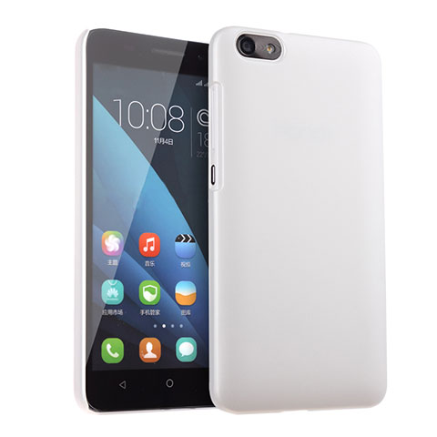 Handyhülle Hülle Kunststoff Schutzhülle Matt für Huawei Honor 4X Weiß