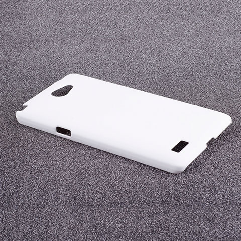 Handyhülle Hülle Kunststoff Schutzhülle Matt für LG L Bello 2 Weiß