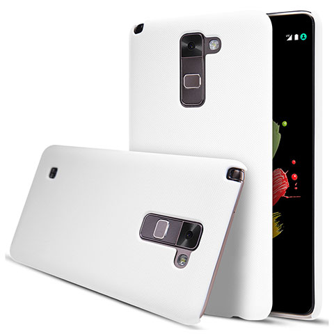 Handyhülle Hülle Kunststoff Schutzhülle Matt für LG Stylus 2 Plus Weiß