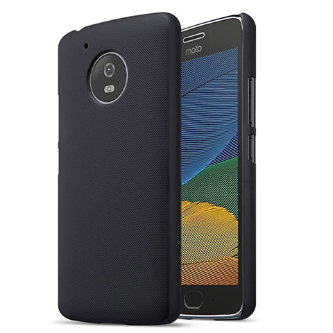 Handyhülle Hülle Kunststoff Schutzhülle Matt für Motorola Moto G5 Schwarz