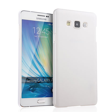 Handyhülle Hülle Kunststoff Schutzhülle Matt für Samsung Galaxy A7 SM-A700 Weiß