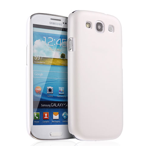 Handyhülle Hülle Kunststoff Schutzhülle Matt für Samsung Galaxy S3 i9300 Weiß