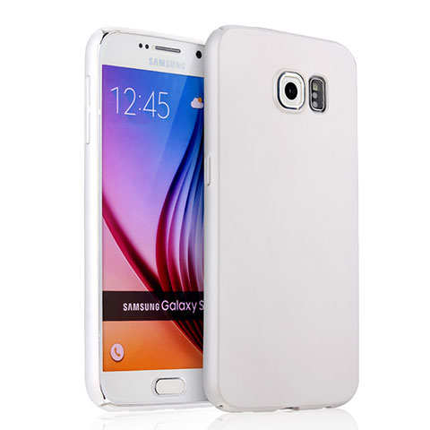 Handyhülle Hülle Kunststoff Schutzhülle Matt für Samsung Galaxy S6 SM-G920 Weiß