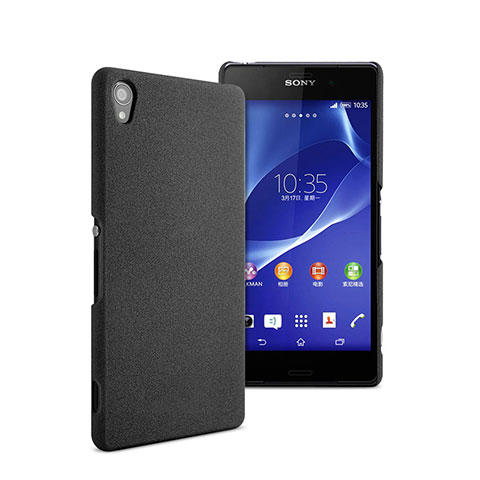 Handyhülle Hülle Kunststoff Schutzhülle Matt für Sony Xperia Z2 Schwarz