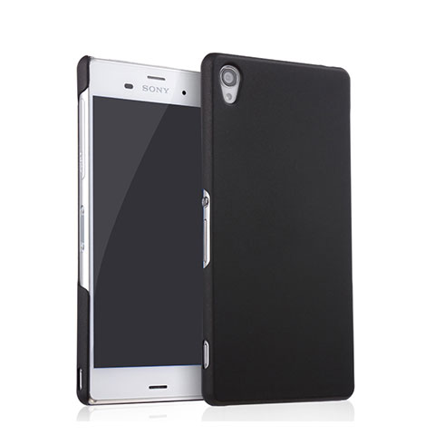 Handyhülle Hülle Kunststoff Schutzhülle Matt für Sony Xperia Z3 Schwarz