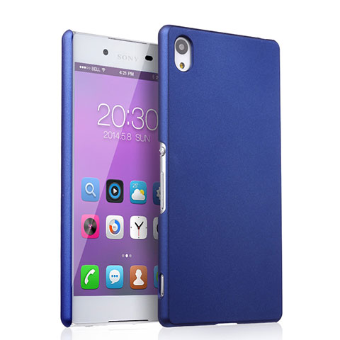 Handyhülle Hülle Kunststoff Schutzhülle Matt für Sony Xperia Z4 Blau
