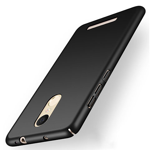 Handyhülle Hülle Kunststoff Schutzhülle Matt M01 für Xiaomi Redmi Note 3 MediaTek Schwarz