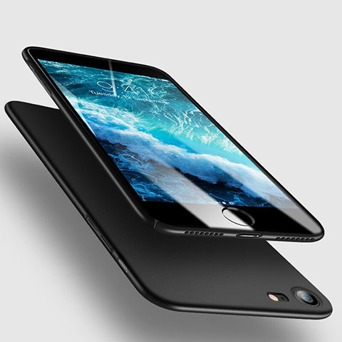 Handyhülle Hülle Kunststoff Schutzhülle Matt M10 für Apple iPhone 7 Schwarz