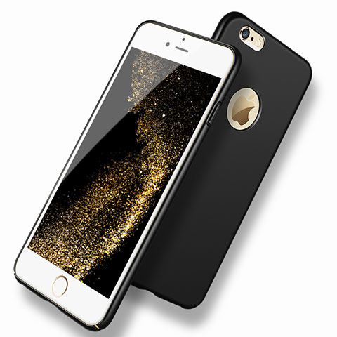 Handyhülle Hülle Kunststoff Schutzhülle Matt P08 für Apple iPhone 6 Plus Schwarz