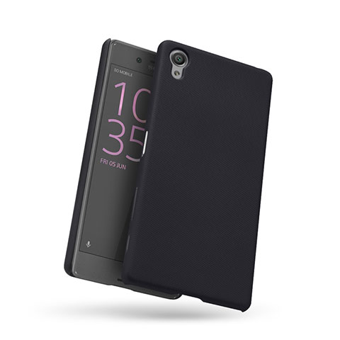 Handyhülle Hülle Kunststoff Schutzhülle Punkte Loch für Sony Xperia X Performance Dual Schwarz