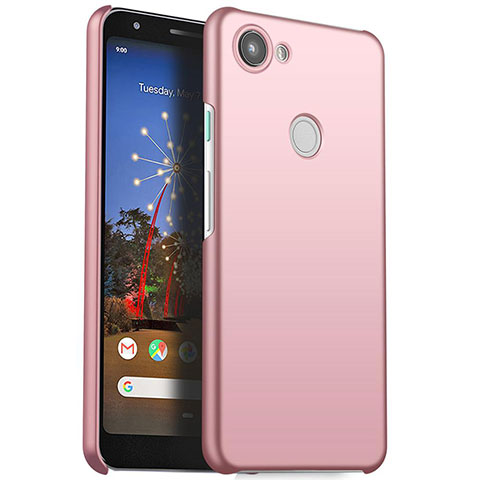 Handyhülle Hülle Kunststoff Schutzhülle Tasche Matt M01 für Google Pixel 3a Rosegold