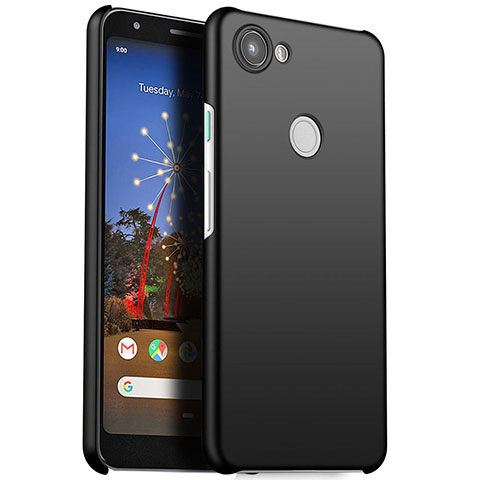 Handyhülle Hülle Kunststoff Schutzhülle Tasche Matt M01 für Google Pixel 3a XL Schwarz