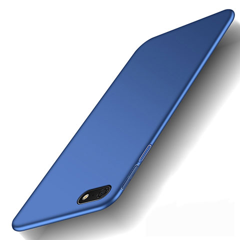 Handyhülle Hülle Kunststoff Schutzhülle Tasche Matt M01 für Huawei Honor Play 7 Blau