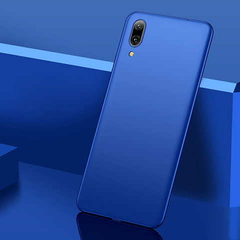 Handyhülle Hülle Kunststoff Schutzhülle Tasche Matt M01 für Huawei Y7 Prime (2019) Blau