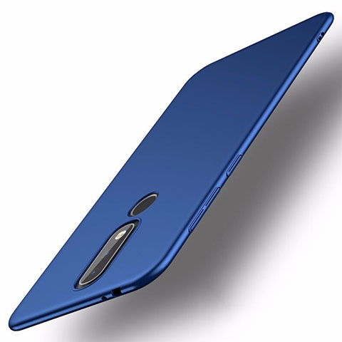 Handyhülle Hülle Kunststoff Schutzhülle Tasche Matt M01 für Nokia X5 Blau