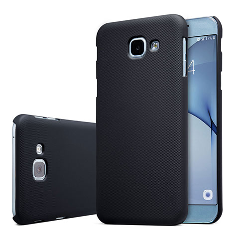 Handyhülle Hülle Kunststoff Schutzhülle Tasche Matt M01 für Samsung Galaxy A8 (2016) A8100 A810F Schwarz