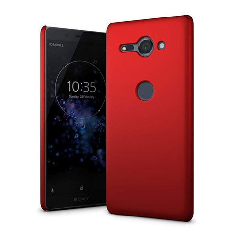 Handyhülle Hülle Kunststoff Schutzhülle Tasche Matt M01 für Sony Xperia XZ2 Compact Rot