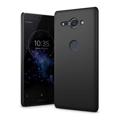 Handyhülle Hülle Kunststoff Schutzhülle Tasche Matt M01 für Sony Xperia XZ2 Compact Schwarz