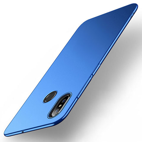 Handyhülle Hülle Kunststoff Schutzhülle Tasche Matt M01 für Xiaomi Mi Max 3 Blau