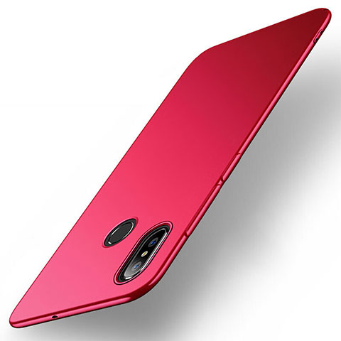 Handyhülle Hülle Kunststoff Schutzhülle Tasche Matt M01 für Xiaomi Mi Max 3 Rot
