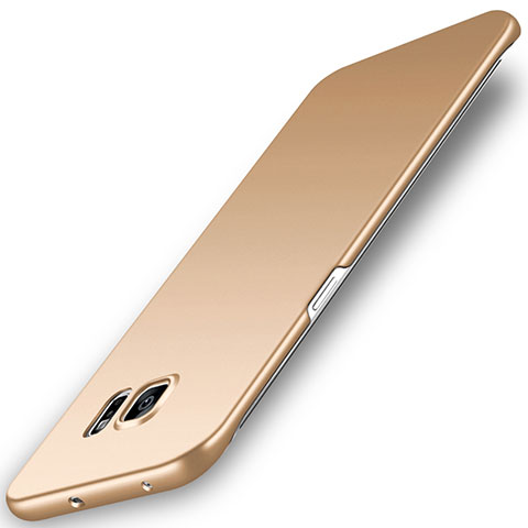 Handyhülle Hülle Kunststoff Schutzhülle Tasche Matt M02 für Samsung Galaxy S6 Edge SM-G925 Gold