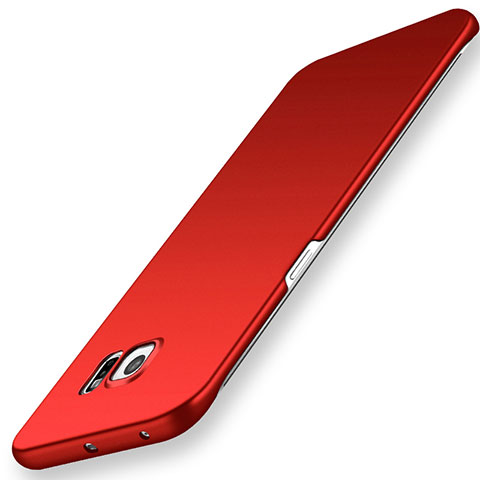 Handyhülle Hülle Kunststoff Schutzhülle Tasche Matt M02 für Samsung Galaxy S6 Edge SM-G925 Rot