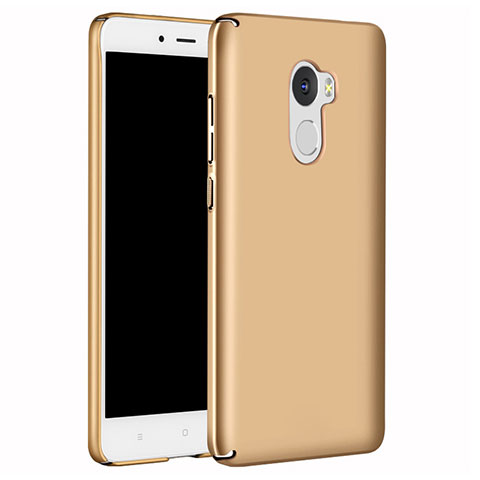 Handyhülle Hülle Kunststoff Schutzhülle Tasche Matt M02 für Xiaomi Redmi 4 Standard Edition Gold