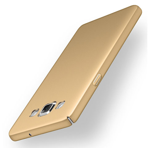 Handyhülle Hülle Kunststoff Schutzhülle Tasche Matt M03 für Samsung Galaxy A5 Duos SM-500F Gold