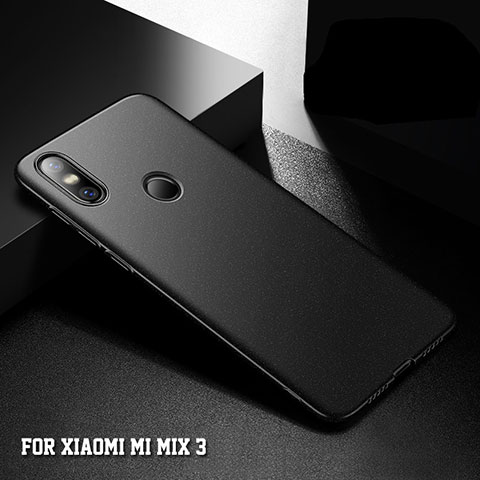 Handyhülle Hülle Kunststoff Schutzhülle Tasche Matt M05 für Xiaomi Mi Mix 3 Schwarz