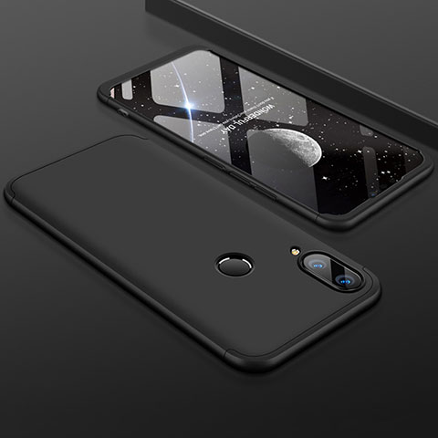 Handyhülle Hülle Kunststoff Schutzhülle Tasche Matt Vorder und Rückseite 360 Grad für Huawei Enjoy 9 Plus Schwarz