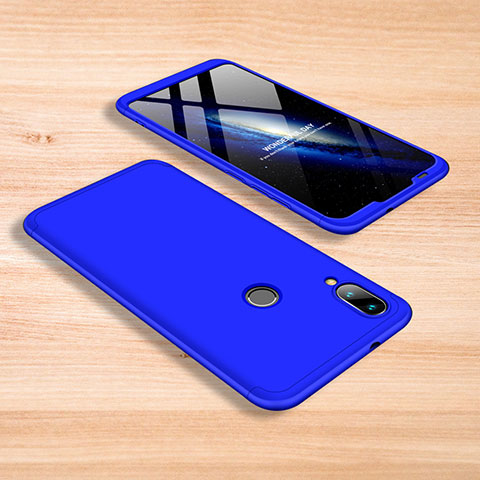 Handyhülle Hülle Kunststoff Schutzhülle Tasche Matt Vorder und Rückseite 360 Grad für Xiaomi Mi Play 4G Blau