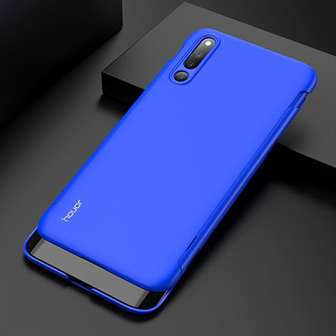 Handyhülle Hülle Kunststoff Schutzhülle Tasche Matt Vorder und Rückseite 360 Grad M01 für Huawei Honor Magic 2 Blau