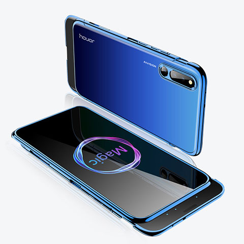 Handyhülle Hülle Kunststoff Schutzhülle Tasche Matt Vorder und Rückseite 360 Grad M02 für Huawei Honor Magic 2 Blau
