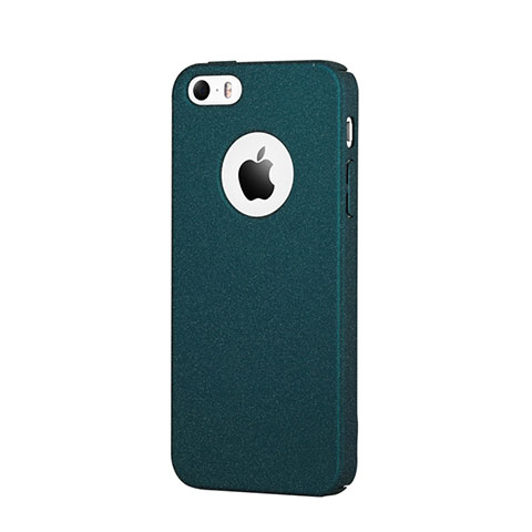 Handyhülle Hülle Kunststoff Schutzhülle Treibsand für Apple iPhone 5S Blau